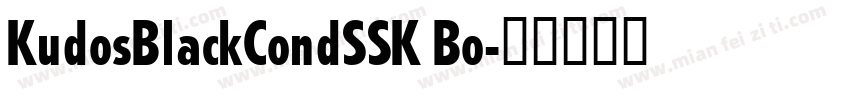 KudosBlackCondSSK Bo字体转换